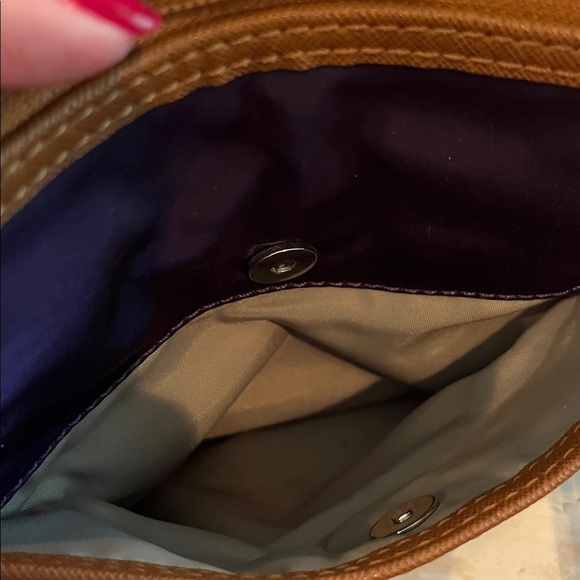 Michael Kors Royal Purple Kempton Nylon Crossbody Purse Bag - Picture 8 of 11